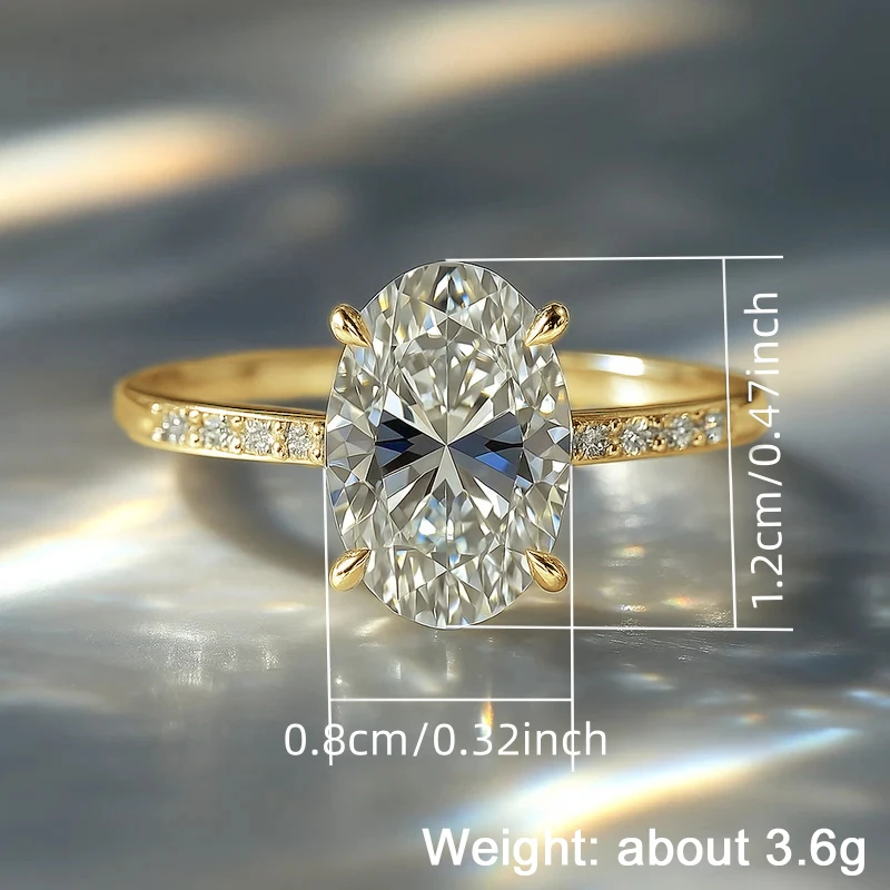Huitan Eleganter Damenring für Hochzeit, Verlobung, luxuriös, mit hellblauem CZ-Stein, Party-Accessoires, zarter Damenschmuck, Geschenk – Detail 20