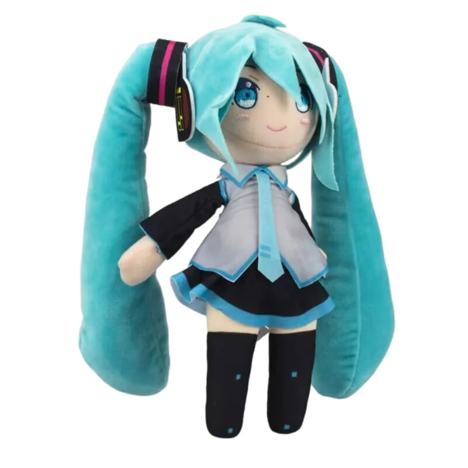 Entzückende Hatsune Miku Plüsch-Flauschige Anime-Stoffpuppe mit charakteristischen Zöpfen, kuschelige Figur zum Sammlern und als Geschenk – Detail 8