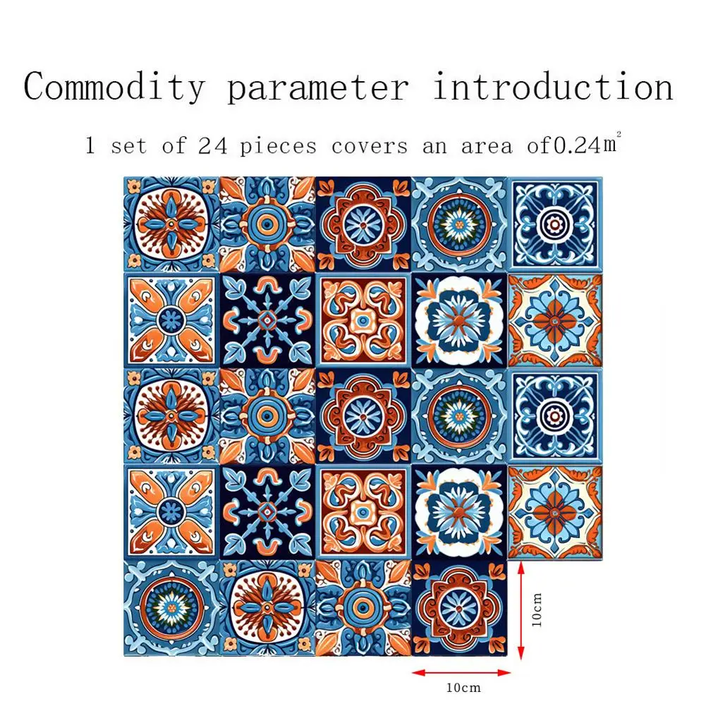 Home Decoration Vinyl Wall Stickers Peel And Tiles 3.9*3.9*0.4inch Affordable Decor Easy Application Elegant Patterns