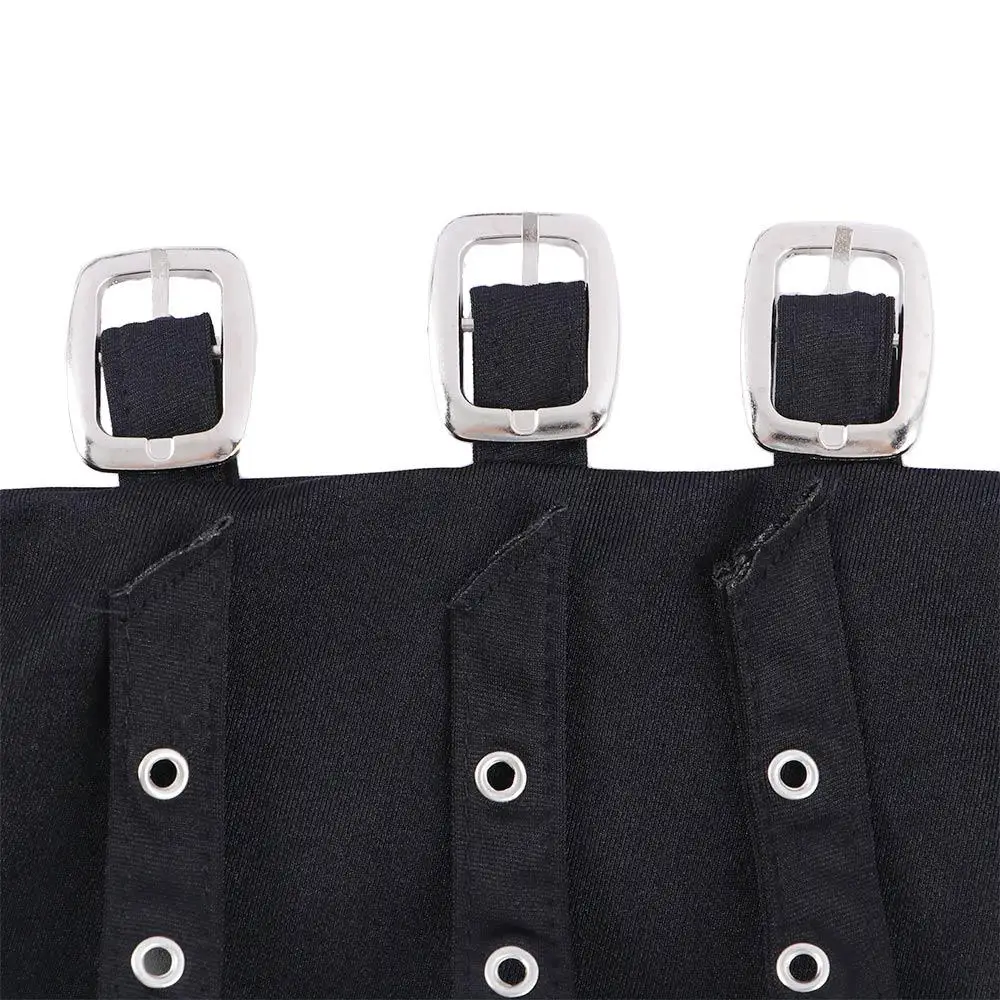 

Sexy Unique Outdoors Cosplay Milk Silk Streetwear Fashion Accessories Belt Rivet Arm Cover Punk Wristband Half-finger Gloves