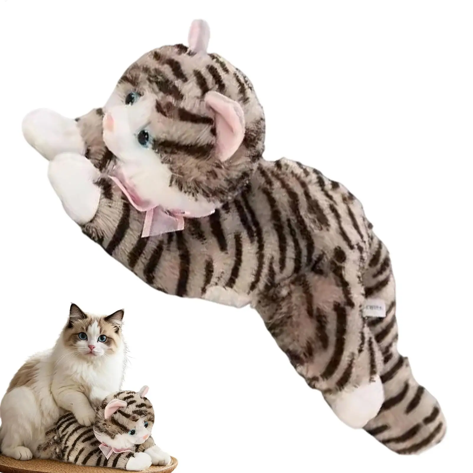 

Cat Plush Toy Cute Realistic Doll With Sound Cute Cat Stuffed Animal Plush Doll For Boys Girls Kids Adults Collectors Home