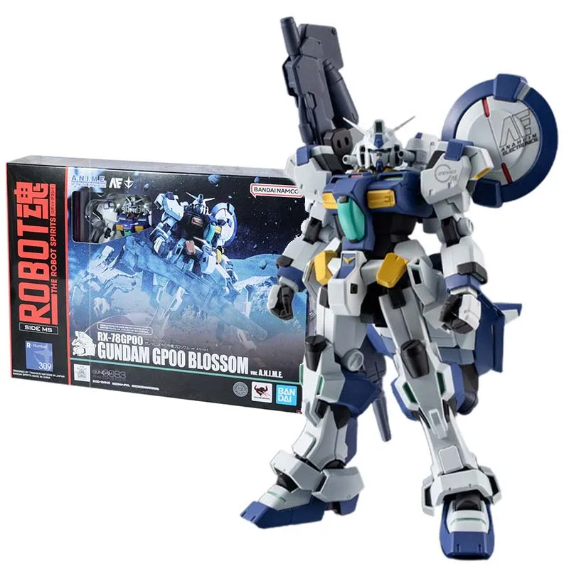 Bandai Figure Gundam Anime Figures Robot Spirits RX-78 GP00 Blossom Mobile Suit Gunpla Action Figure Toys For Boy Children Gift