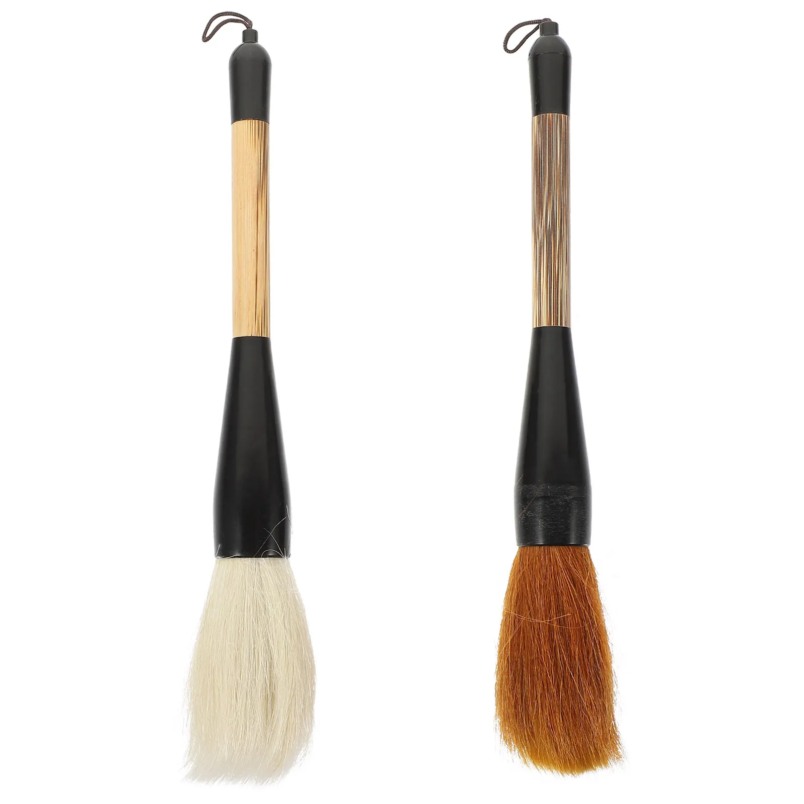 2Pcs Chinese Calligraphy Brush Pens for Couplet Writing Professional Oil Painting Brush Portable Lightweight Premium