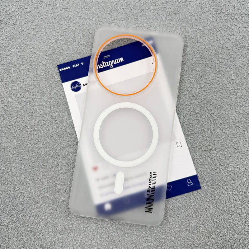 

Magnetic matte semi-transparent simple phone case for One plus13 Advanced pc Hard cover