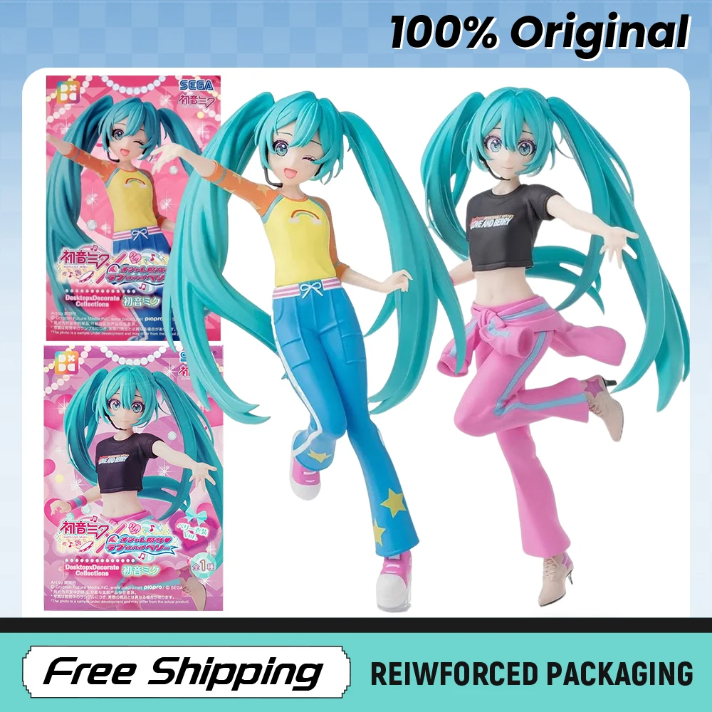 在庫ありセガ初音ミクデスクトップ装飾コレクションラブアンドベリーコスチュームアニメフィギュアモデルオリジナルおもちゃギフト収集