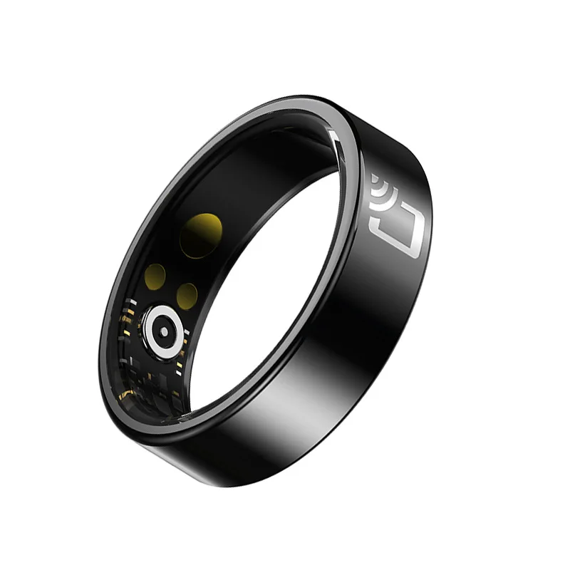 خاتم ذكي لمراقبة معدل ضربات القلب والأكسجين في الدم والنوم، بطارية طويلة الأمد، مقاوم للماء، تقنية NFC وبلوتوث، متوافق عالميًا