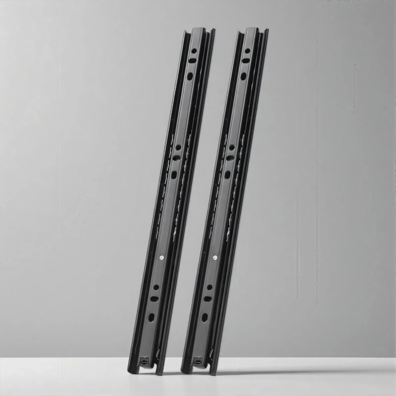 

Гидравлические бесшумные трехсекционные направляющие для выдвижных ящиков шкафа из холоднокатаной стали с фурнитурой для направляющих