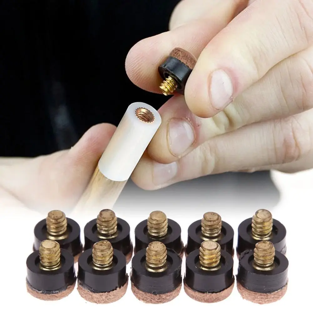 

20Pcs Snooker Pool Billiards Cue Tips Pole Repair Accessories Replacement Parts Billiards Tip 10/11/12/13mm Screw In