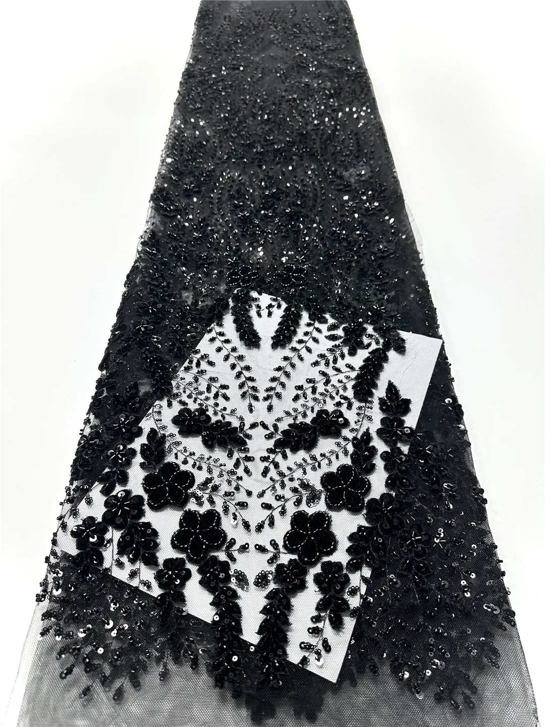 

Модная кружевная ткань 2025, высококачественная сетка с блестками и вышивкой, французская нигерийская кружевная ткань для свадебного платья-SHIT3901