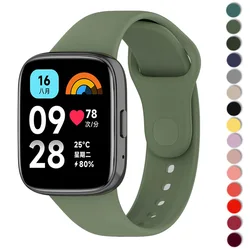 Pasek silikonowy do zegarka XiaoMi Redmi Watch 3 aktywne akcesoria wymienna opaska na nadgarstek bransoletka sportowa Correa RedMi Watch 3 lite pasek