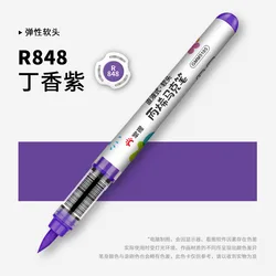 1 PC 36 Colors Acrylic Paint Pens Markers Brush Tip Paint Markers School Art Supplies for Rock Painting Wood Canvas Christmas
