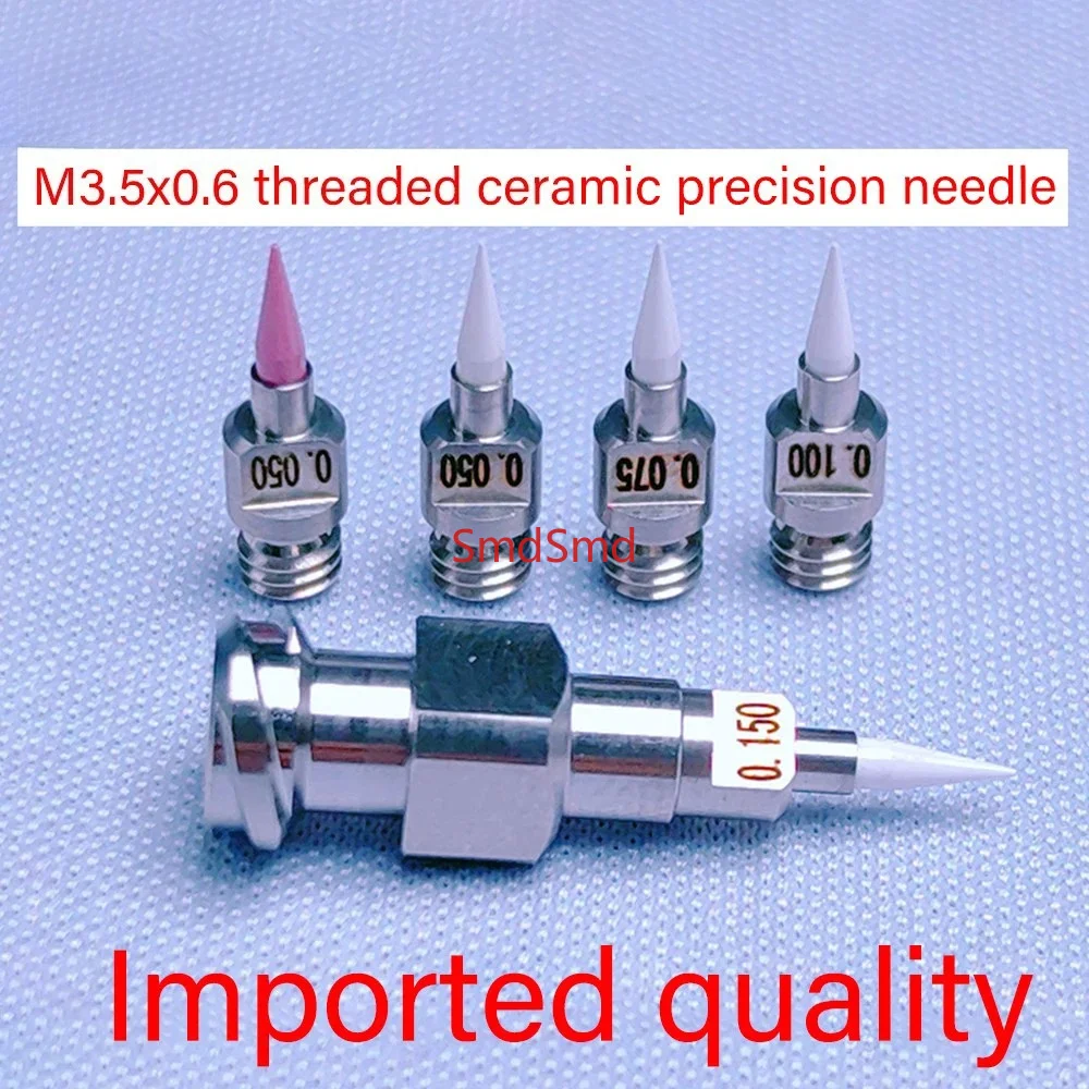 Ceramic dispensing needle split precision needle M3.5x0.6 screw thread micro-hole precision needle nozzle
