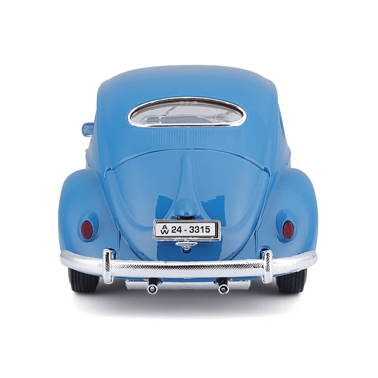 Genuine Bburago 1:18 Public Beetle Classic Cars 2 Doors Opened Back To Alai Alloy Toy Car Model Metal Die-cast Toys Boy Gifts