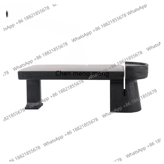 Creative solid wood edge bench, bed and breakfast club art posing sofa stool, entrance stool