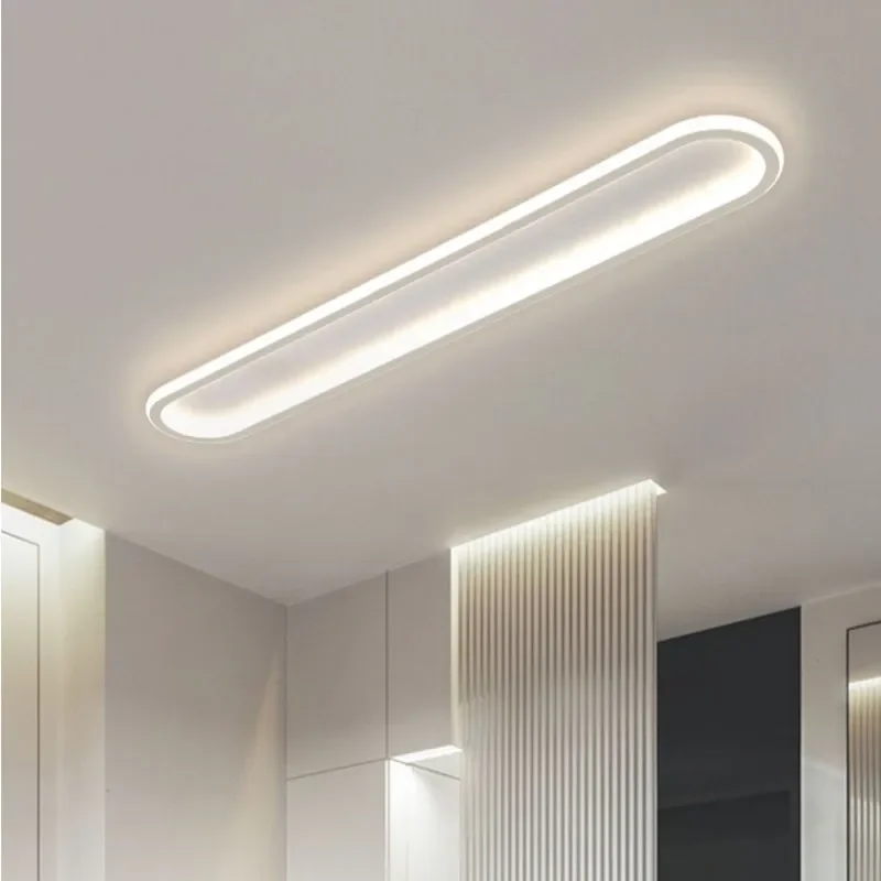 Imagem -05 - Moderno Led Retangular Lustres para Corredor Lâmpada do Teto Quarto Varanda Corredor Iluminação para Vestiários Entrada Cozinha