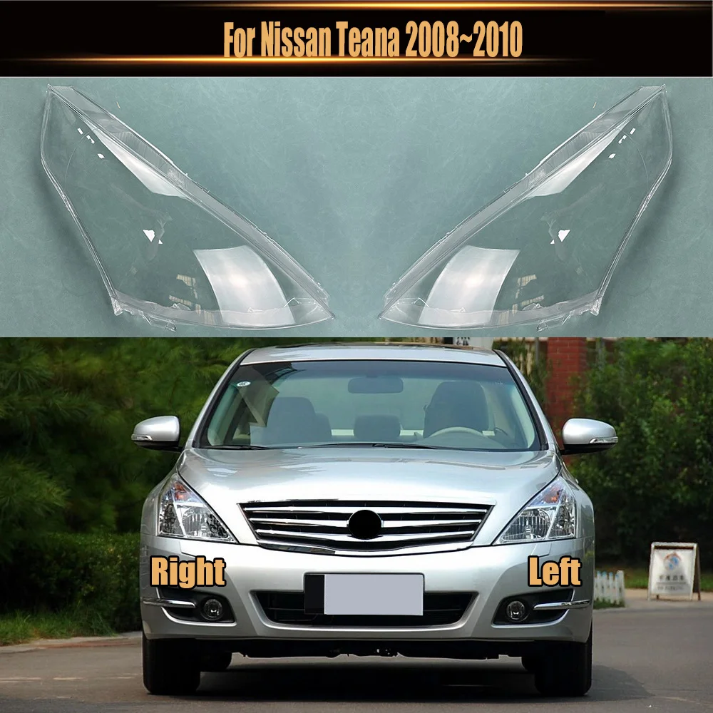 

For Nissan Teana 2008~2010 Plexiglass Front Headlamp Transparent Lampshade Lamp Shell Masks Headlight Cover Lens