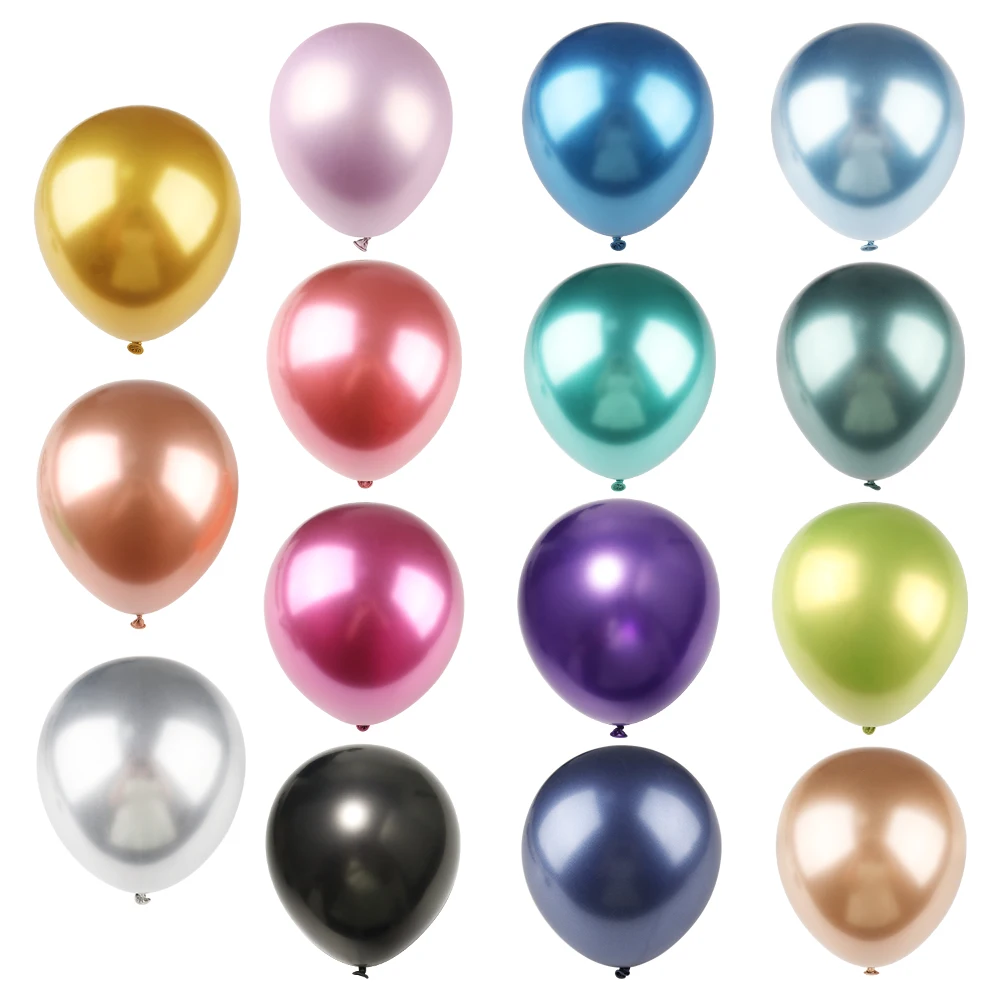 12inch Metallic Gold Latex Balloon Party Supplies Christmas Halloween Wedding Globos Decoration Birthday Baby Shower Celebration