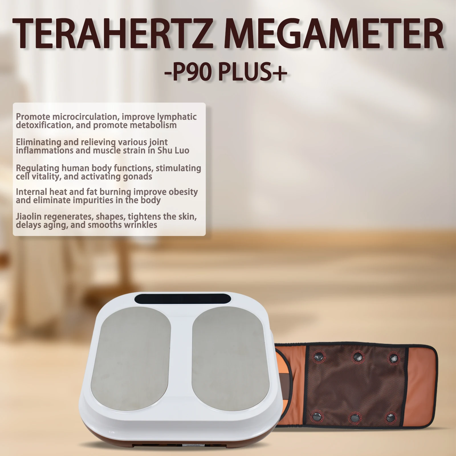 Nuovo aggiornamento Terahertz P90 Plus Contatore di energia magnetica Sicuro e conveniente Terahertz Vibrazione Macchina per terapia sanitaria domestica