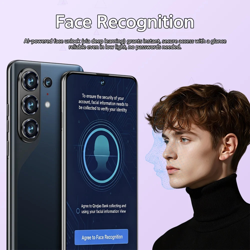 K-Touch 26 Ultra 7.3inch Mobile Phones Android 15 Cell Phone 22GB+2TB Smartphone 5G Dual SIM Card 8000mAh 16MP+48MP Camera Cellphones