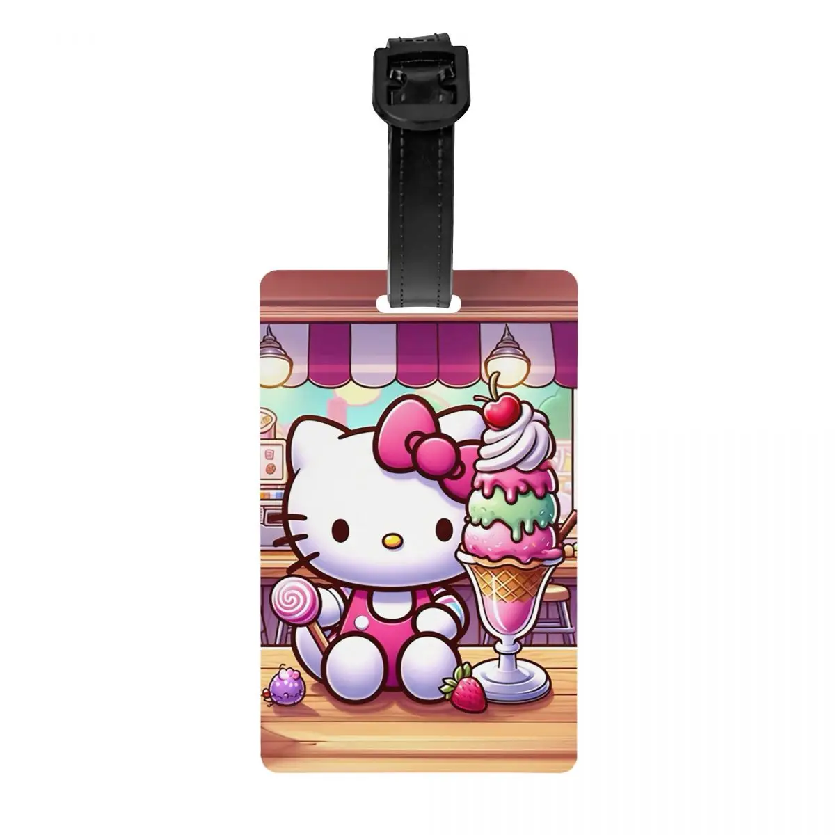 

Милый мультяшный кот Hello Kitty, багажная бирка, чемодан, конфиденциальная обложка, идентификационная этикетка