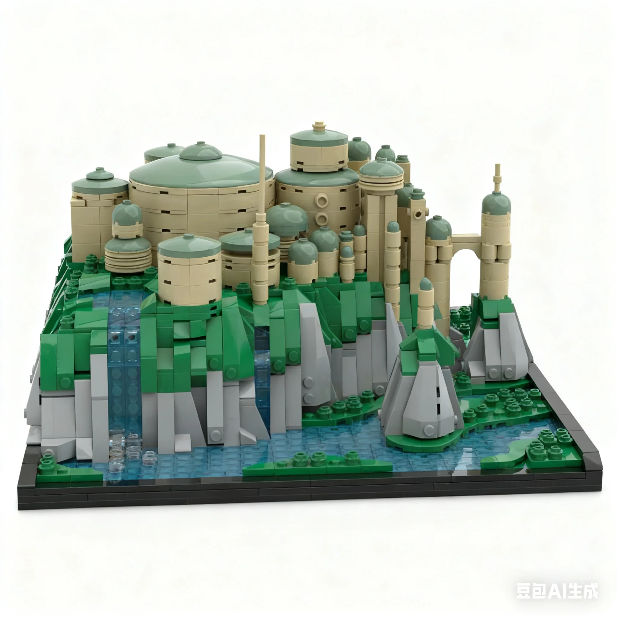 NOVO 1776 PEÇAS MOC Batalha Espacial Palácio Real em Nabo Modelo Blocos de Montar Personalizados DIY Ideias Criativas Montagem Exibição Presente