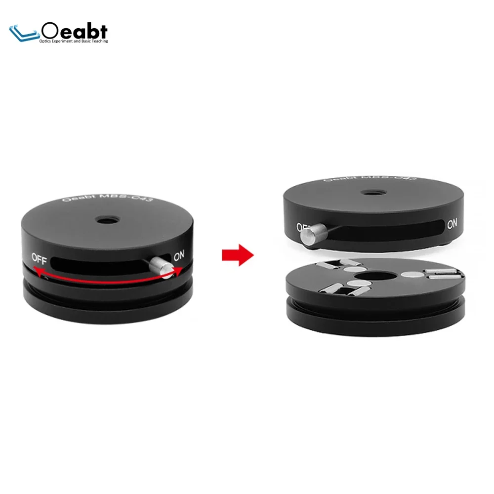 MBS-C43 Round Magnetic Base Magnetic Base Adjustable Experiment Magnetic Base Switch Type Optical Bench Scientific Research