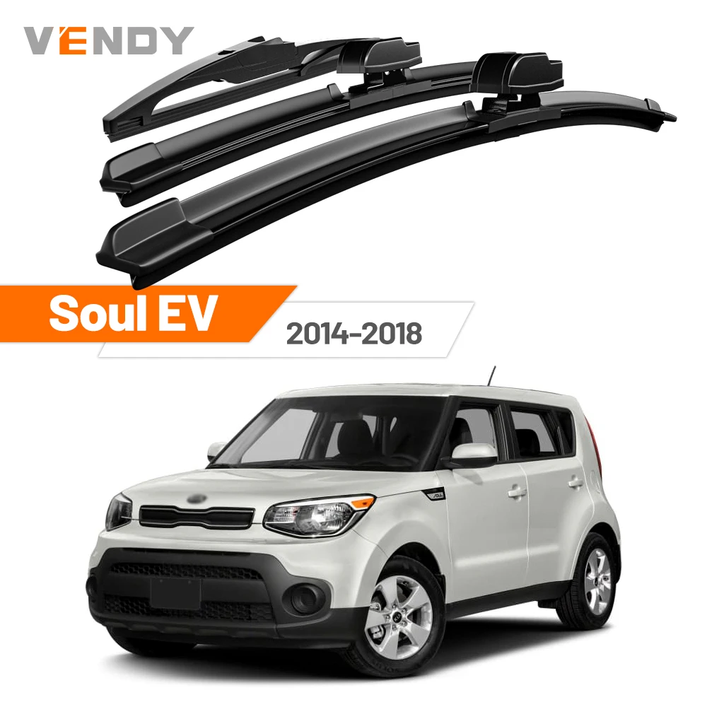 Für KIA Soul EV 2014-2018 2015 2016 2017 Vordere & Hintere Scheibenwischerblätter Windschutzscheibenwischer-Set Zubehör