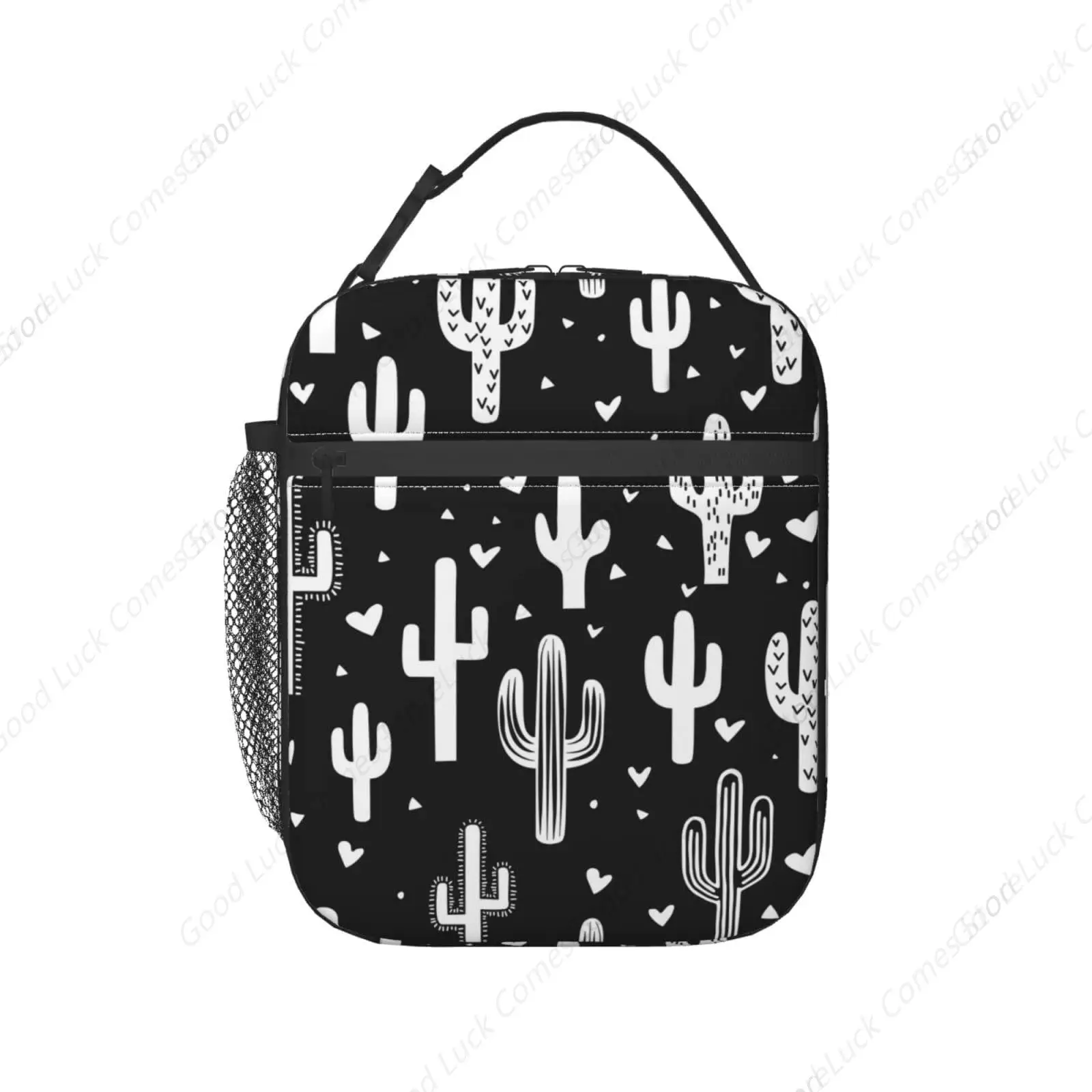 Fun Western Cactus Lunch Box Reusable Insulated Totes Lunch Bag Thermal Cooler For Boy Girls School Men Women Beach PicniC