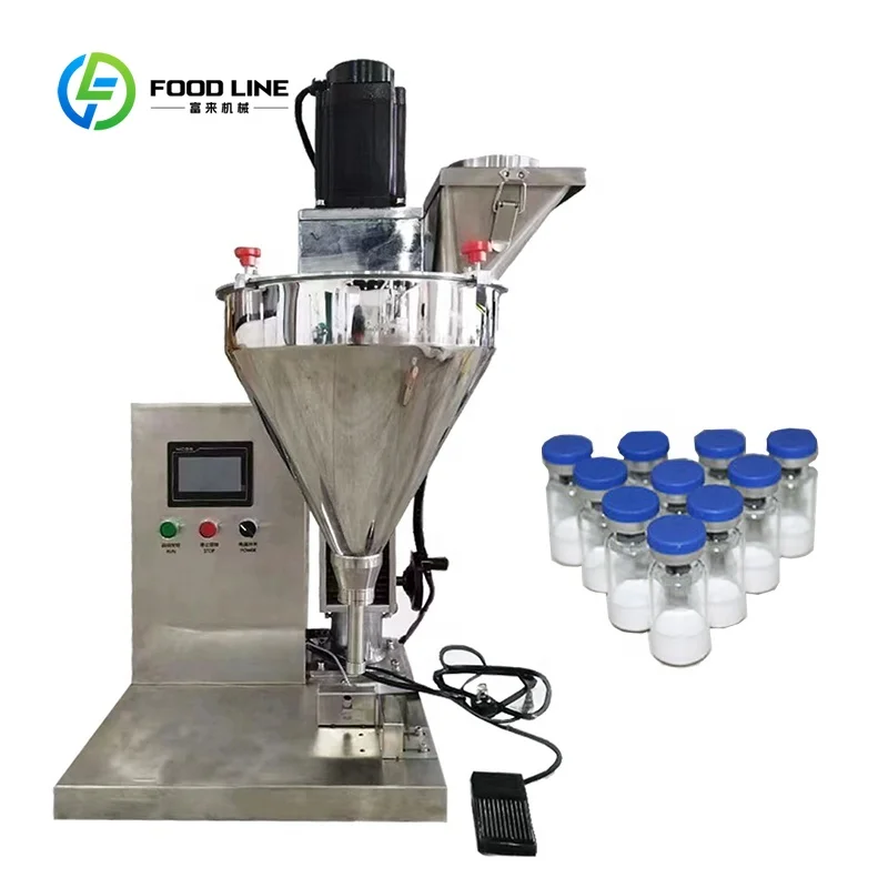 

Настольная полуавтоматическая машина для фасовки порошков, специй и косметики в банки и флаконы