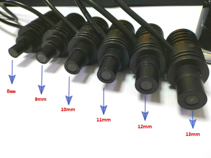 LED Coaxial Point Light Source 8-13mm, for Stereo & Metallographic Microscope, Single Tube Continuous Zoom