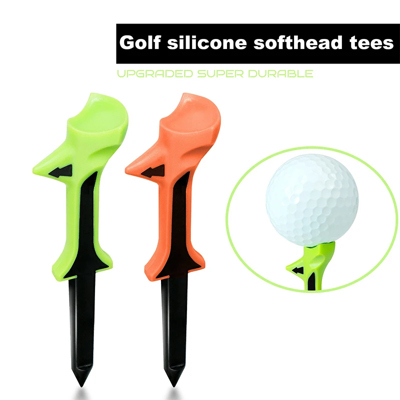 Double-section Sloped Ball Tee Golf Tee Colored Plastic TEE Golf Supplies Training Accessories Professional Golf Supplies