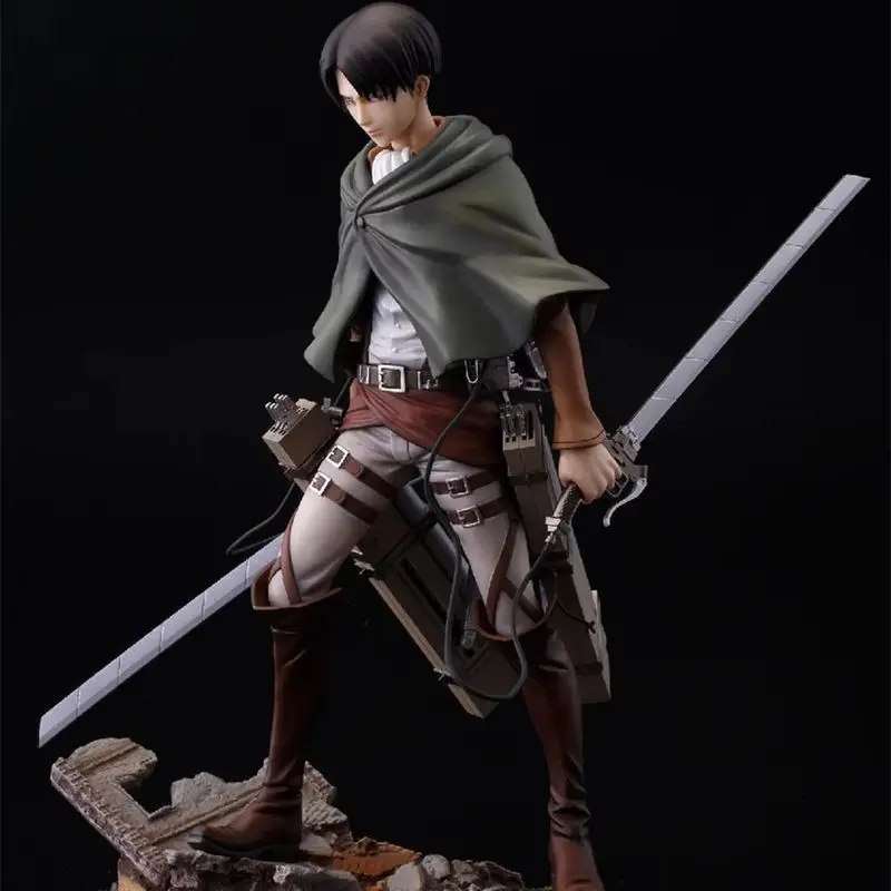 

Ttack On Titan Levi Ackerman 1/8 Scale Articulated Action Figure Ko Version Collectible Model Desktop Decoration Gift For Fans