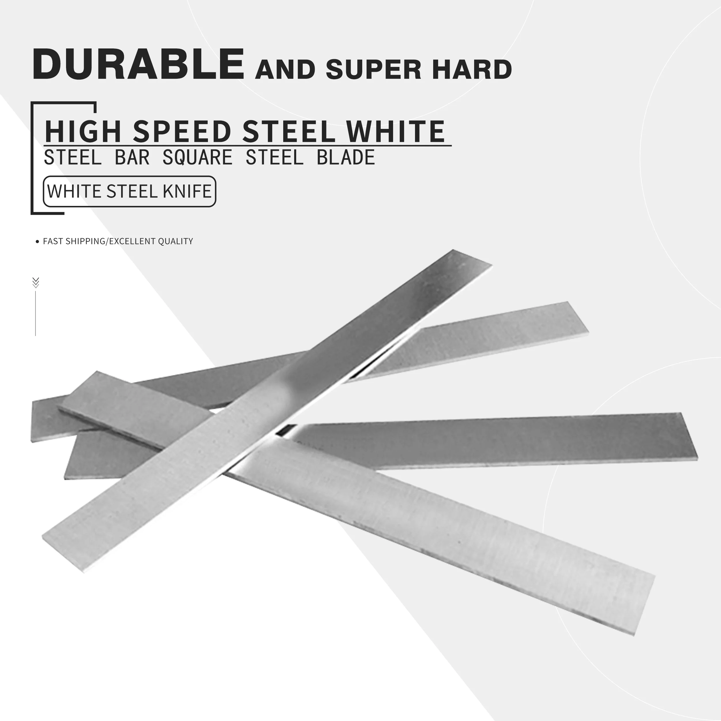 

White steel knife White steel bar thickness 4mm width 20~100mm length 300mm high speed steel bar sharp steel blades without edge