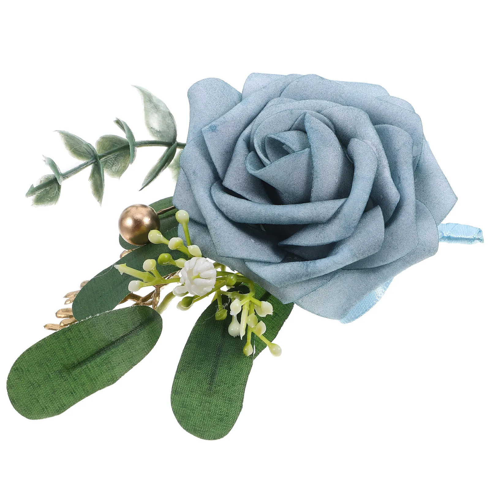 

Искусственная бутоньерка с розами в свежих цветах, дизайн для свадьбы, украшение для жениха и невесты, декор для вечеринки, реквизит для фотосессии, свадебная бутоньерка