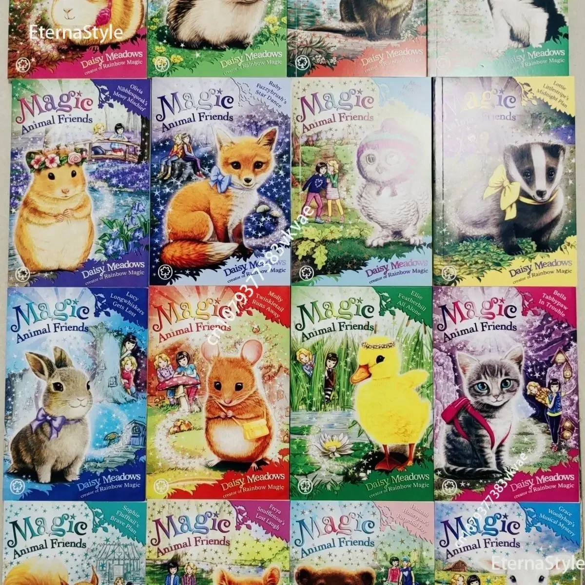 16 Books/Set Magic Animal Friends Collection English Picture Reading Book Kids Storybook Gift Box English BooksBooks