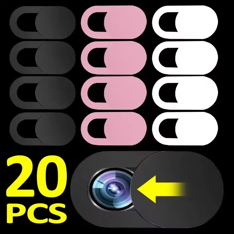 1-20PCS Universal Ultra Thin Laptop Camera Cover Slide Privacy Webcam Stickers for IPhone IPad Computer Camera Blocker Slider