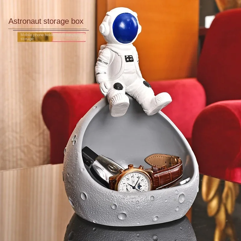 

Creative Space Astronaut Resin Sculpture, Plane Storage Box, Phone Holder, Figure Model, Ornament Statue, Home Decorations, 22cm