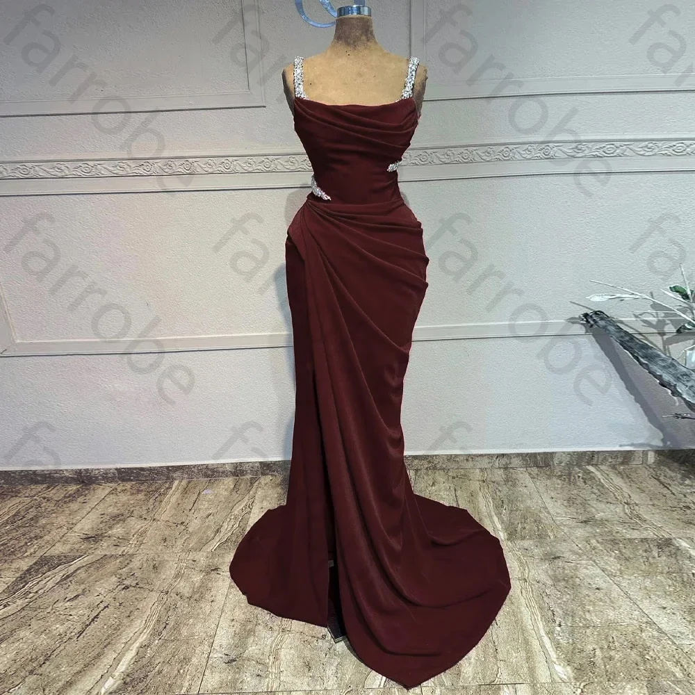 Customized Elegant Women's Evening Dresses Mermaid Sexy Spaghetti Shoulder Strap Princess Prom Dress Formal Beach Cocktail Party