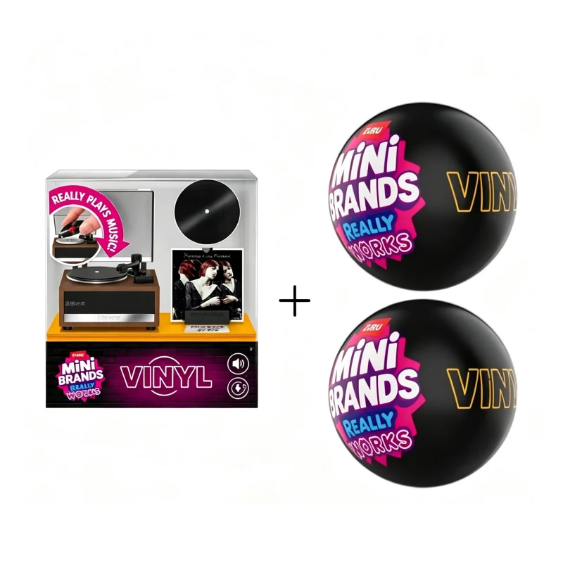 New Original Mini Really Works Surprise Ball Mini Vinyl Record Collectible Blind Box Dollhouse Decoration Collectable Fans Gift view 5