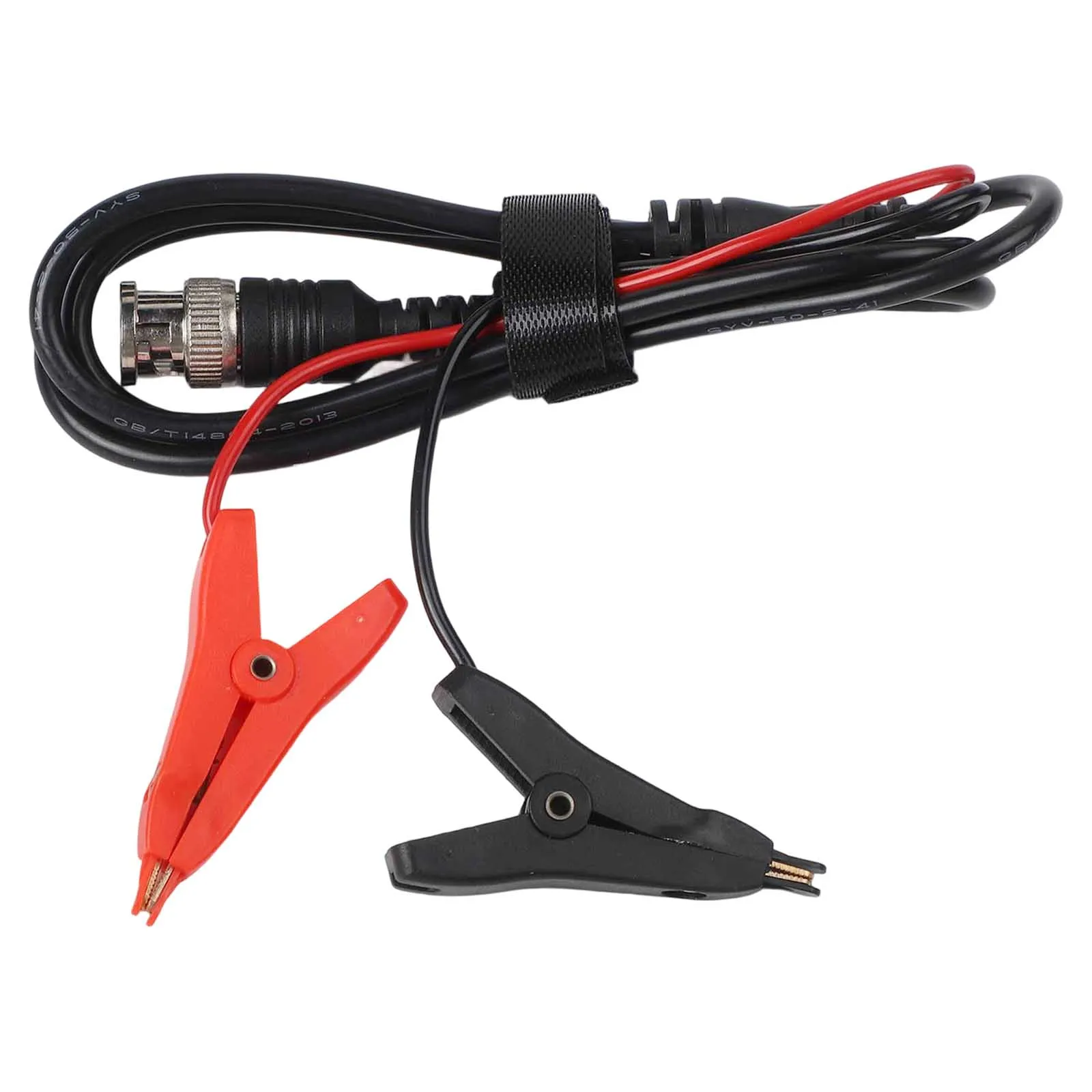 110cm Insulated for coaxial Test Cable with Brass Nickel Plated BNC Male and Kelvin Clip Connectors for Oscilloscope Signal