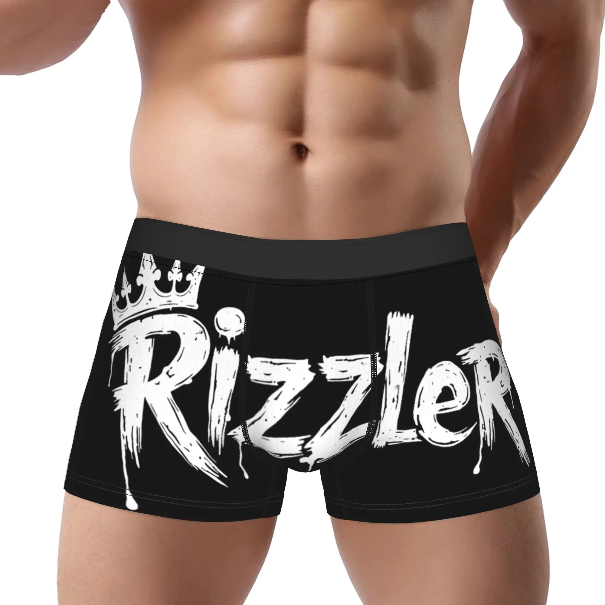 

1piece Rizz King The Rizzler Underpants Breathbale Panties Man Underwear Print Shorts