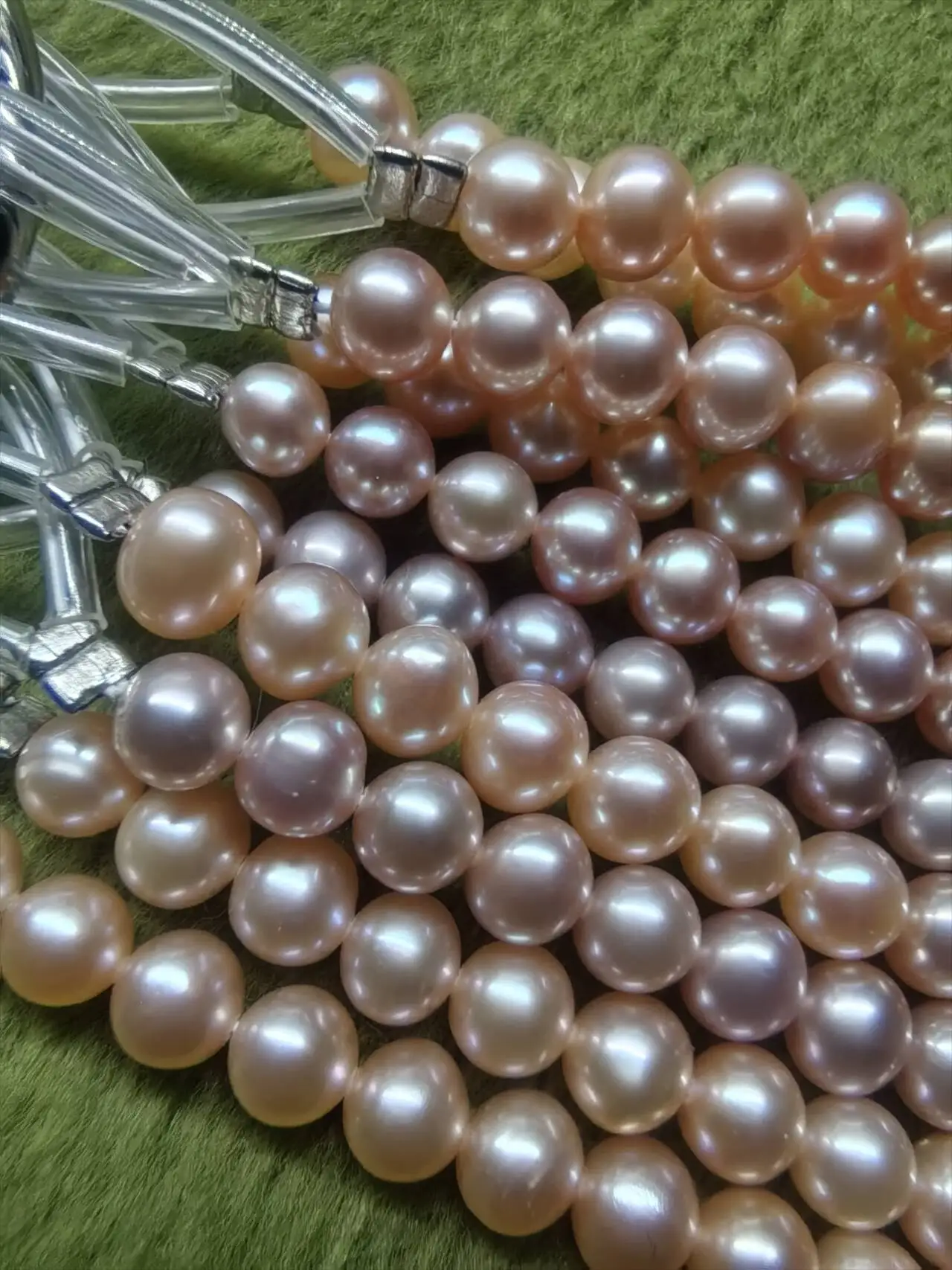 

Rare Large mini 3-4mm South Sea pink multicolored Pearl Necklace 16-36inch 925s Wholesale in large quantities