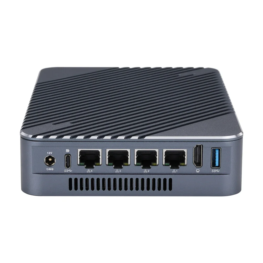 Qotom NAS Storage 4 X 2.5 Gigabit LAN Mini PC FirewallServer 4 X M.2 SSD NAS Storage Server