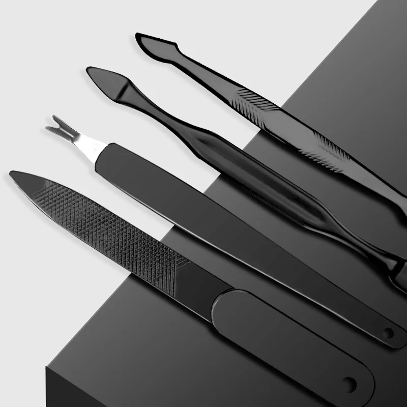 7/10/12/16/18pc Frese per manicure Tagliaunghie Set Per uso domestico Cucchiaio per orecchie in acciaio inossidabile Manicure Pedicure Forbici Strumento per la bellezza