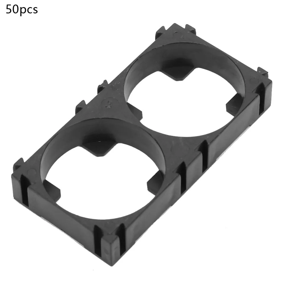 50pcs Shockproof Design Lithium Battery Bracket Fixed Connection Clip 2 Links Design Battery Cell Spacer Battery Pack Holder
