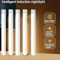 Magnetic Motion Sensor LED Light for Cabinets USB Rechargeable for Kitchen Wardrobe Bedroom Corridor Lighting Cabinet Lighting