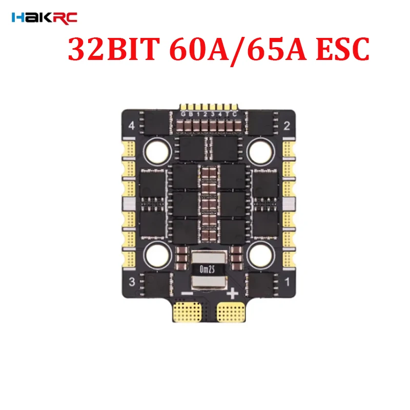 

HAKRC BLHeli 32BIT 60A/65A 4-в-1 бесщеточный ESC 2-8S LIPO DShot 150/300/600 20x20 мм для FPV гоночного дрона для фристайла