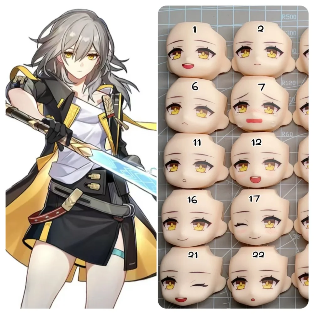 Stelle Ob11 Face GSC YMY 1/12 Doll Handmade Water Sticker Faceplate Anime Game Cosplay Toy Accessories