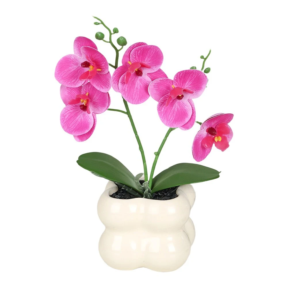 

For Wedding For Dining Table Table Centerpiece Beautiful Silk Flowers For Decor Decorative Orchids Orchid Vase Decor