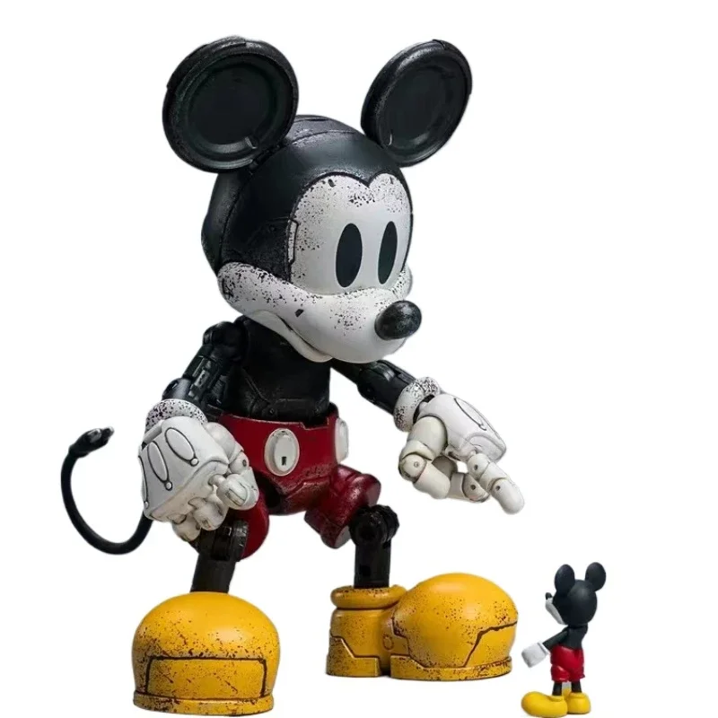 17 センチメートルディズニーブラックホワイトカラフルなメックミッキーマウスアニメシミュレーションアクションフィギュアコレクションガレージキット誕生日クリスマスギフト